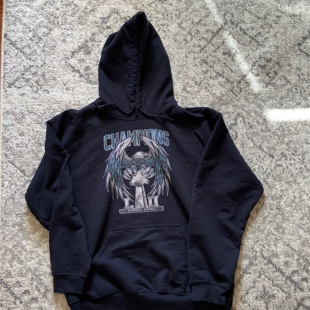 Black Philadelphia Eagles super Bowl Champs hoodie